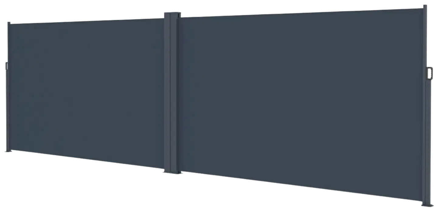 Lykke sivumarkiisi 1,8x3 m(x2) kaksipuolinen, tummanharmaa - 3