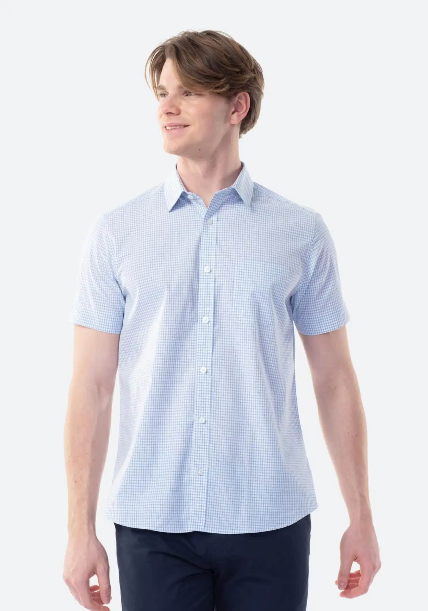 TEX miesten lyhythihainen kauluspaita I274798 - WHITE 1 - 1