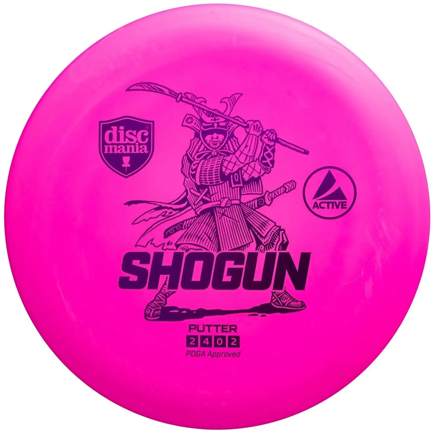 Discmania frisbeegolfkiekko Putter Active Shogun - Pinkki - 1