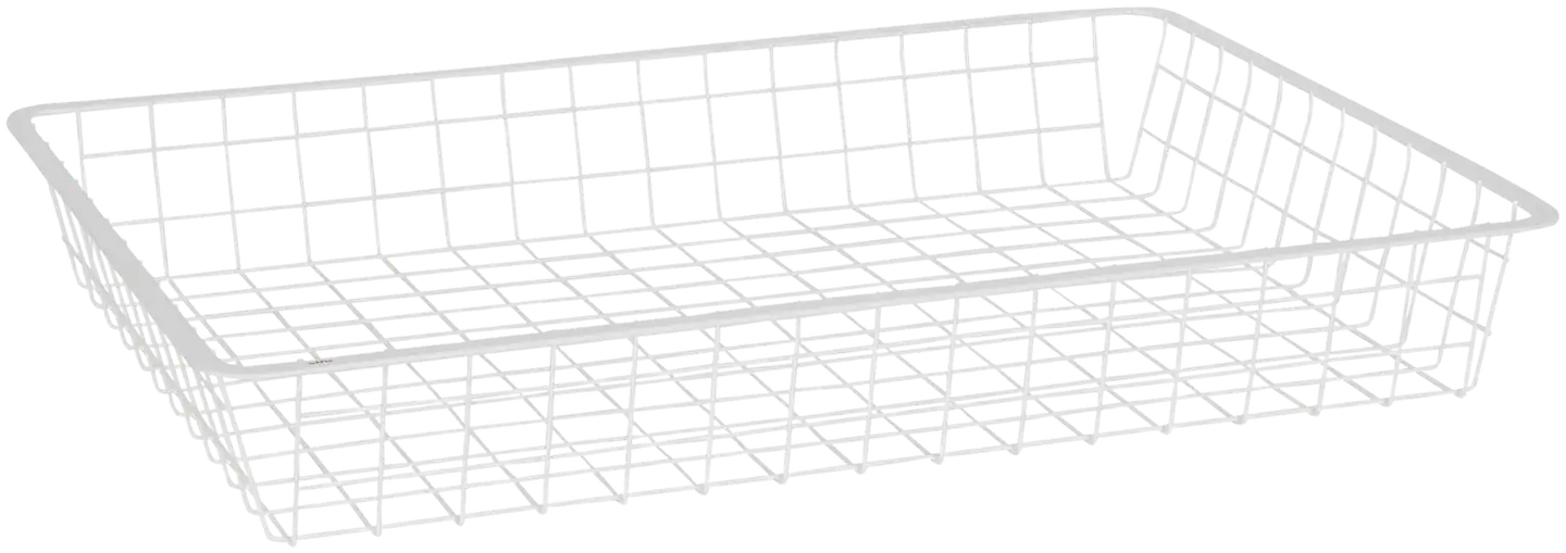 Elfa lankakori ulosvedettävään korinkehykseen 164110 580x427x85mm valkoinen