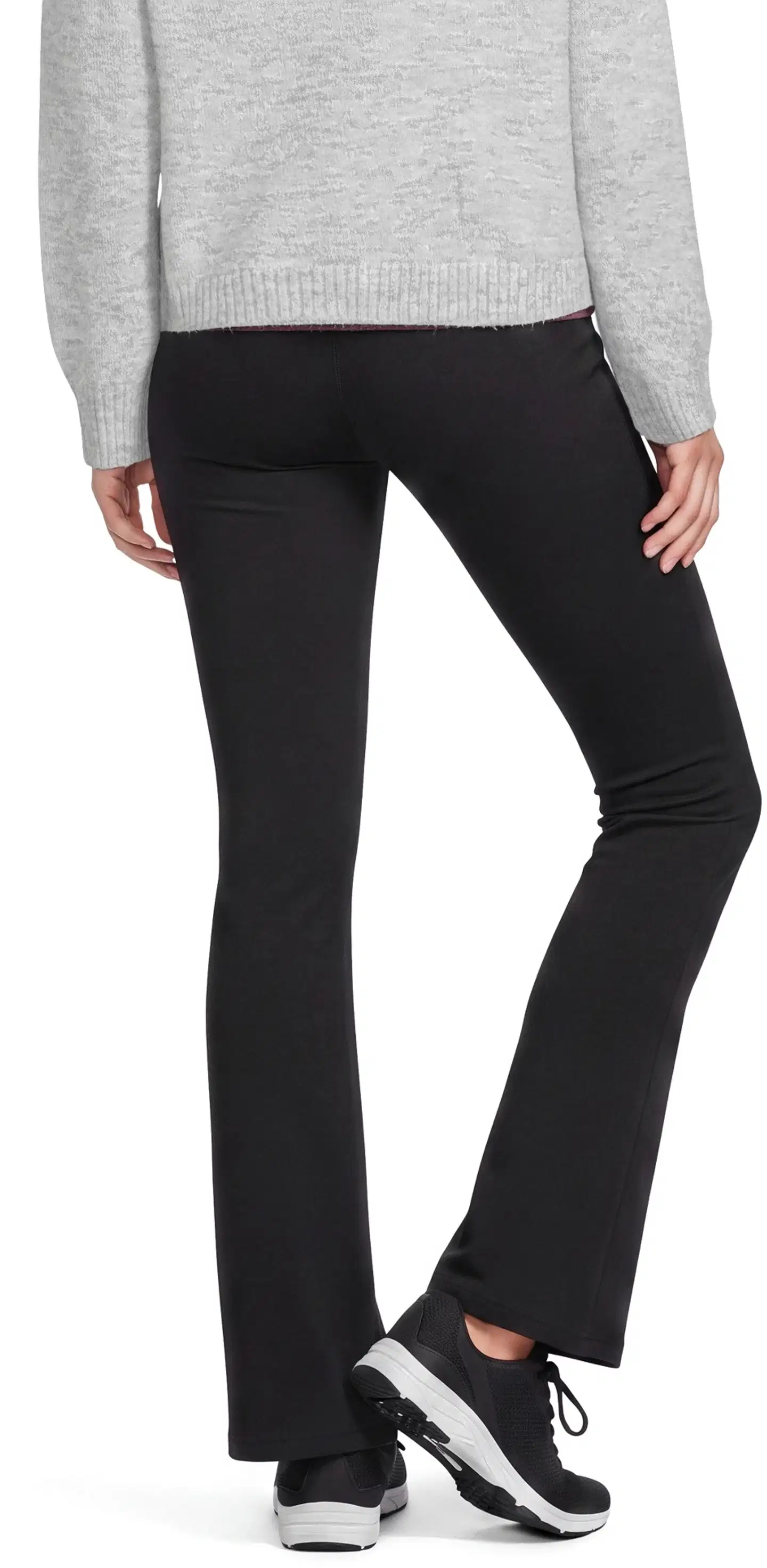 House naisten flare leg trikoohousut Betsy - Black - 3