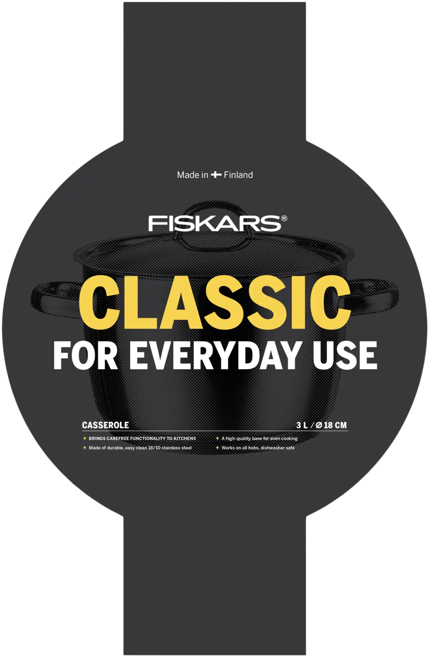 Fiskars Classic teräskattila 3l - 2