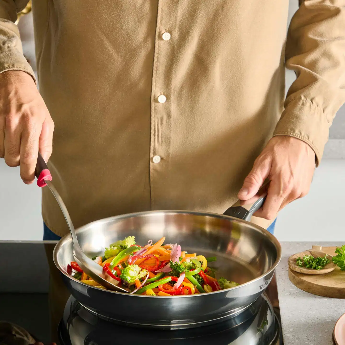 Tefal Emotion Plus pinnoittamaton teräspaistinpannu 24 cm E3350445 - 7