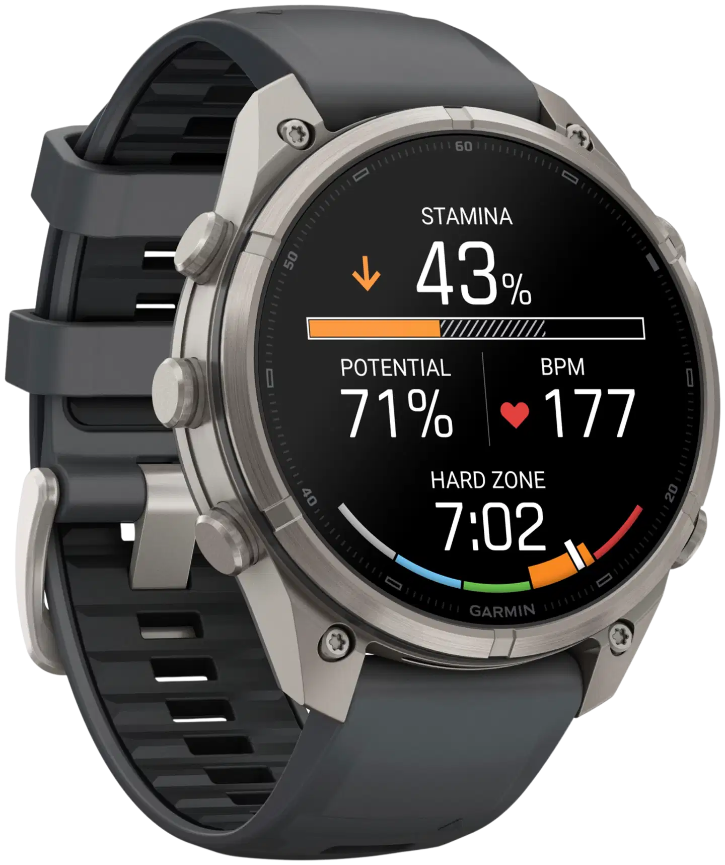 Garmin Fenix 9 Pro inReach 47 mm titaani- ja grafiitinharmaa urheilukello - 5