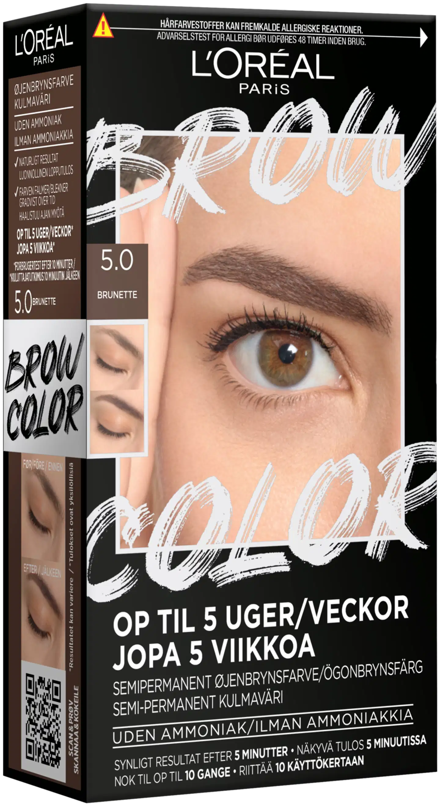 L'Oréal Paris Brow Color Kit 3.0 Dark Brunette kulmaväri 30ml - Brunette - 1