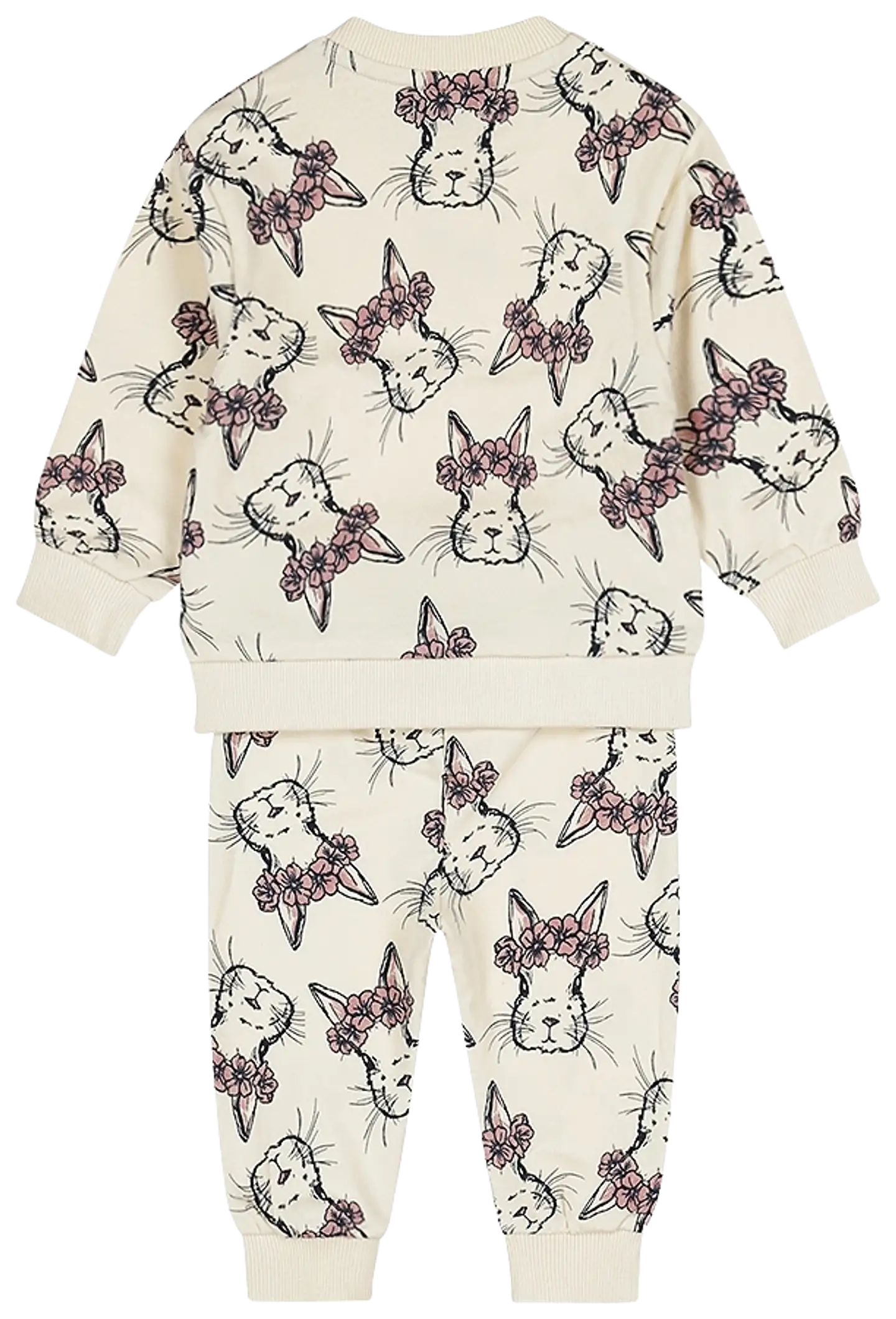 Dirkje lasten pupu collegehousut + collegepusero O56462 - Off white - 2