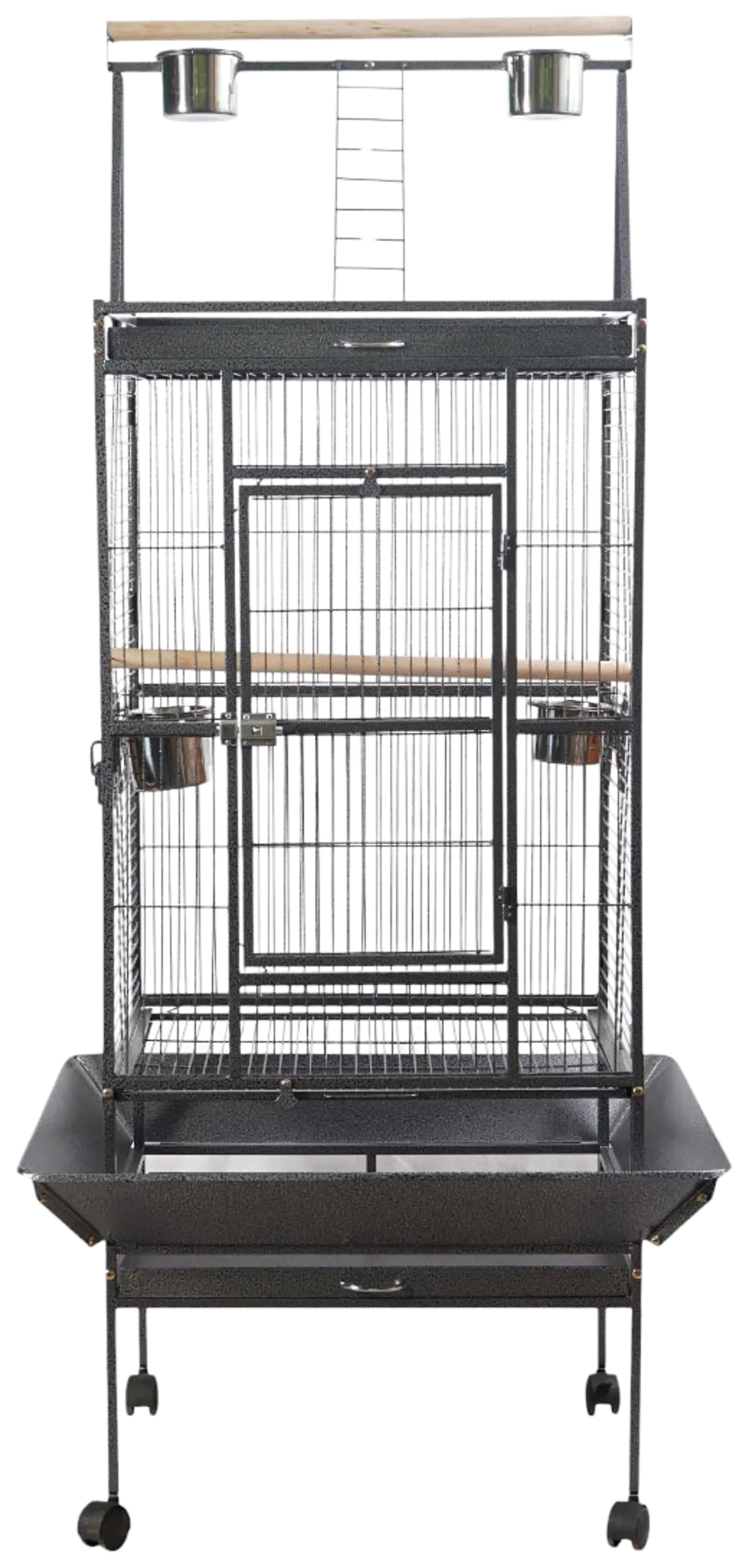 Trekker lintuhäkki 61,5x56,5x173 cm musta - 1