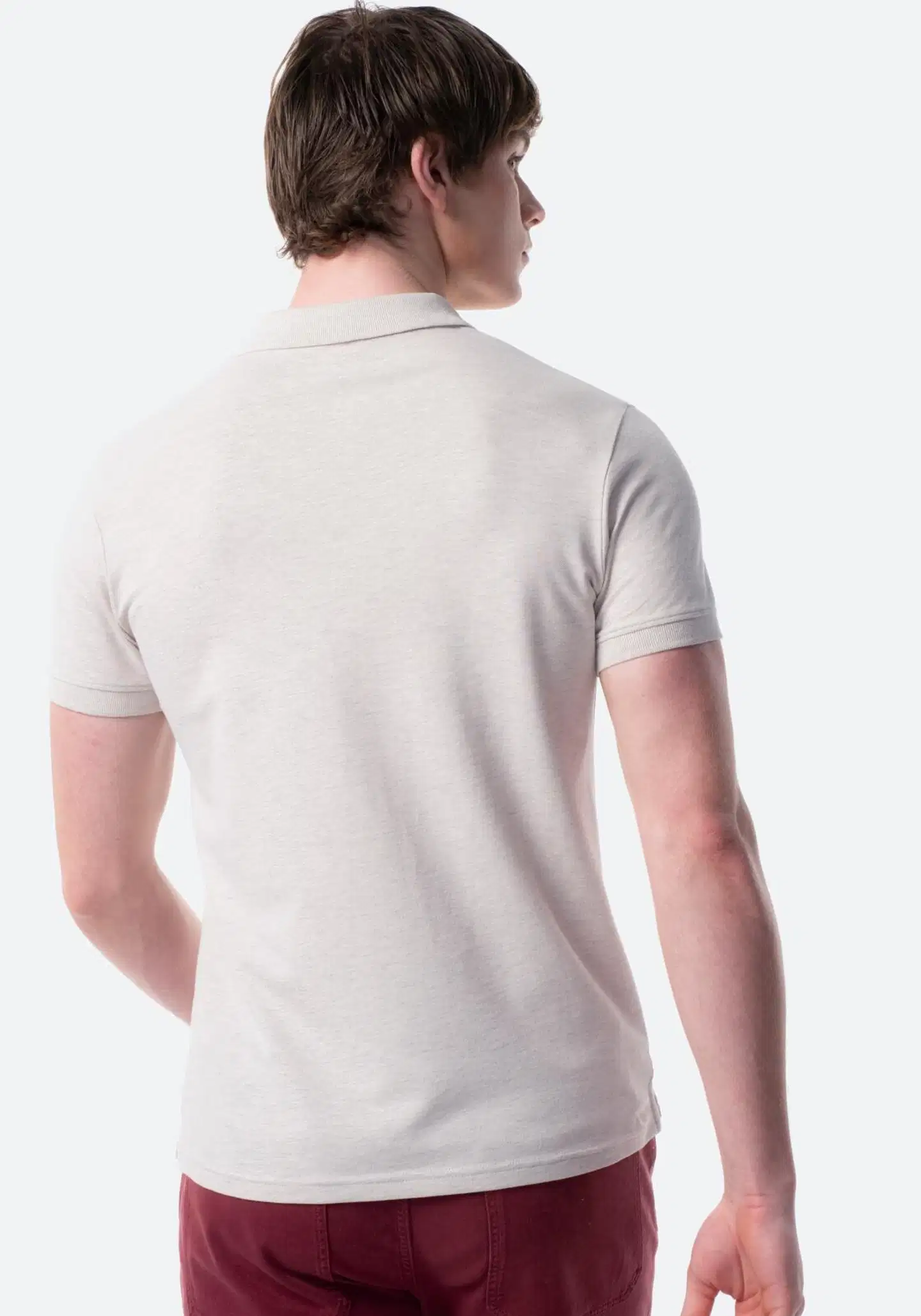 TEX miesten pikeepaita Slim I275233 - BEIGE - 2