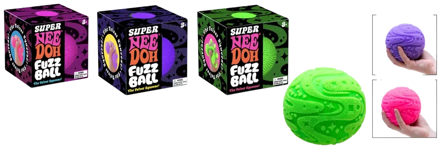 Needoh Super NeeDoh Fuzz Ball 3 lajit. - 7