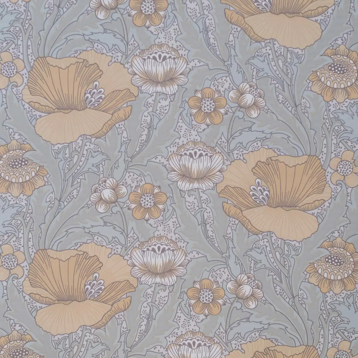 Sandudd Signature kuitutapetti  Unelma 5452-1 10,05 x 0,53 m vaaleankeltaiset kukat, vaaleanvihreät lehdet - 1