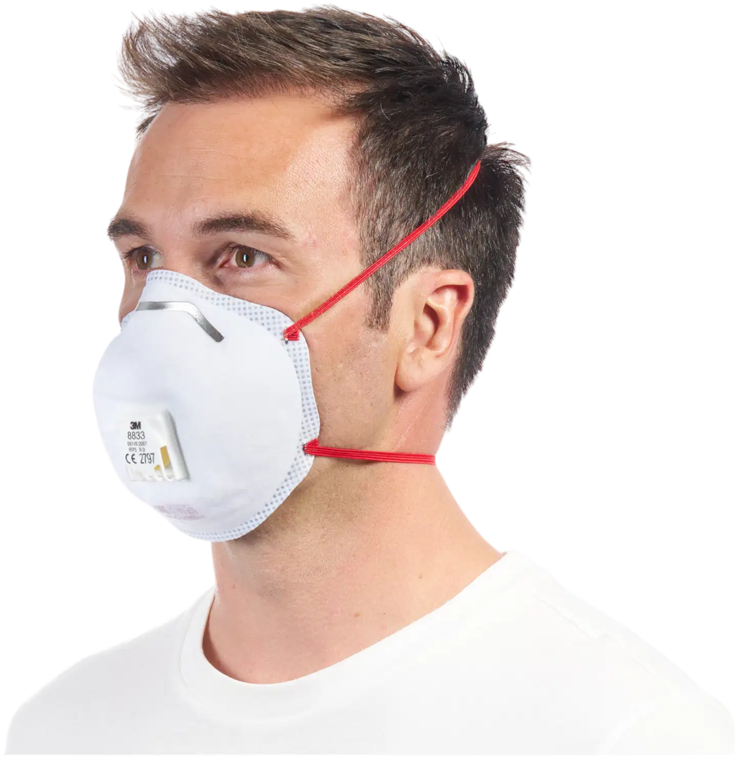 3M™ Cool Flow™ hiukkassuojain 8833, FFP3, venttiili, 2 kpl/pakkaus - 5