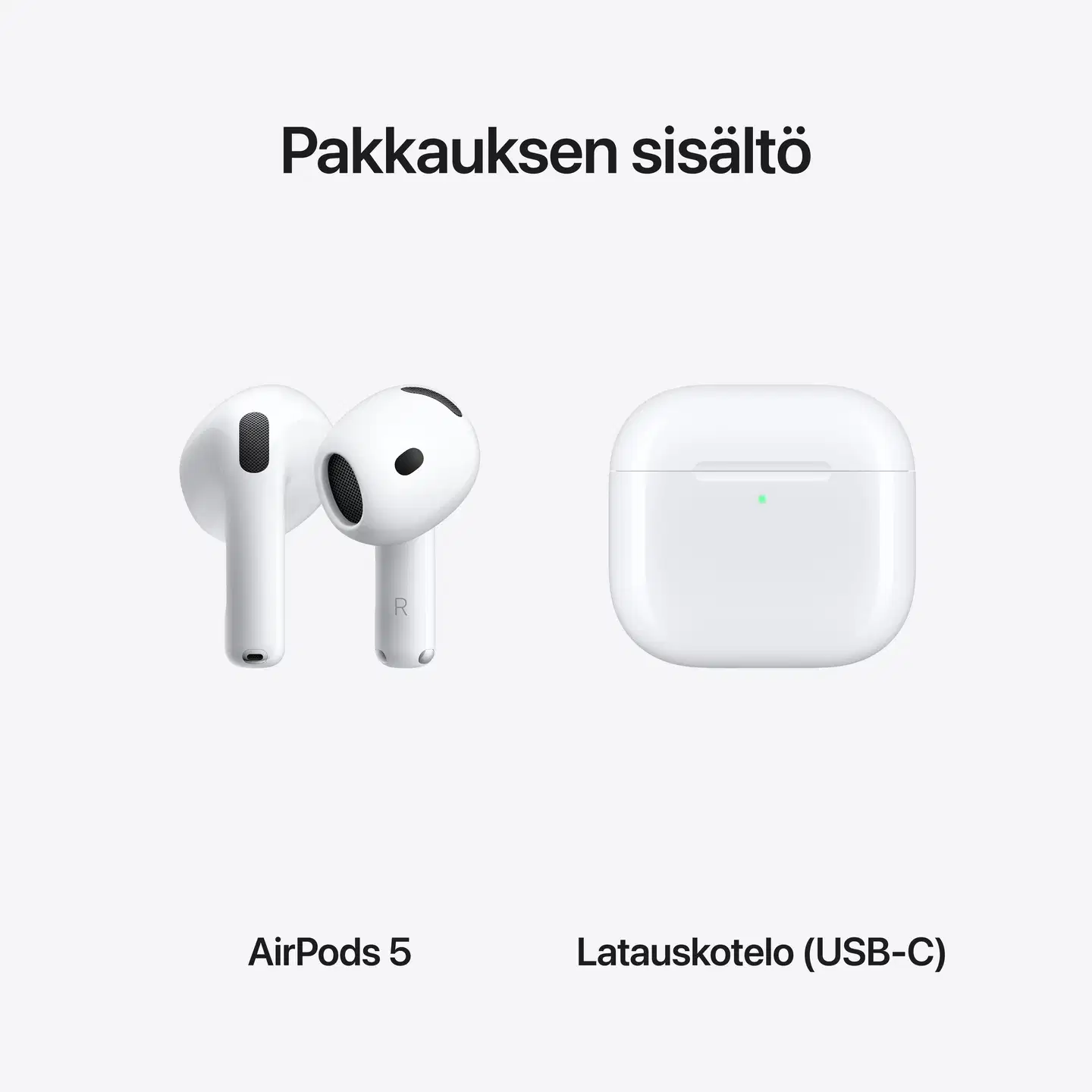 Apple langattomat vastamelunappikuulokkeet AirPods 5, MKFW4DN/A - 4