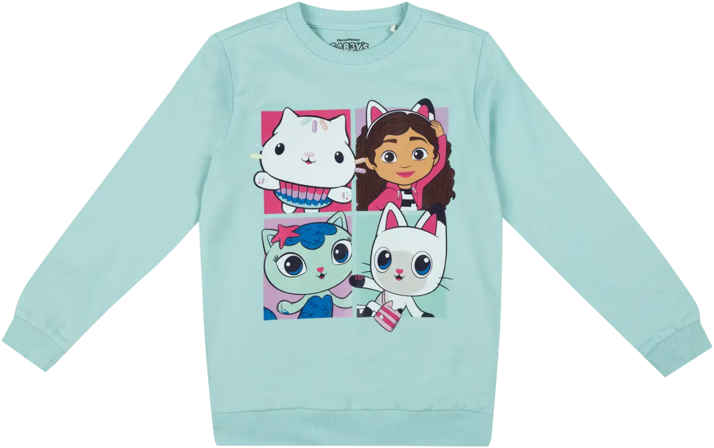 Gabby's Dollhouse lasten collegepaita GDQ70005B - Lt.green - 1