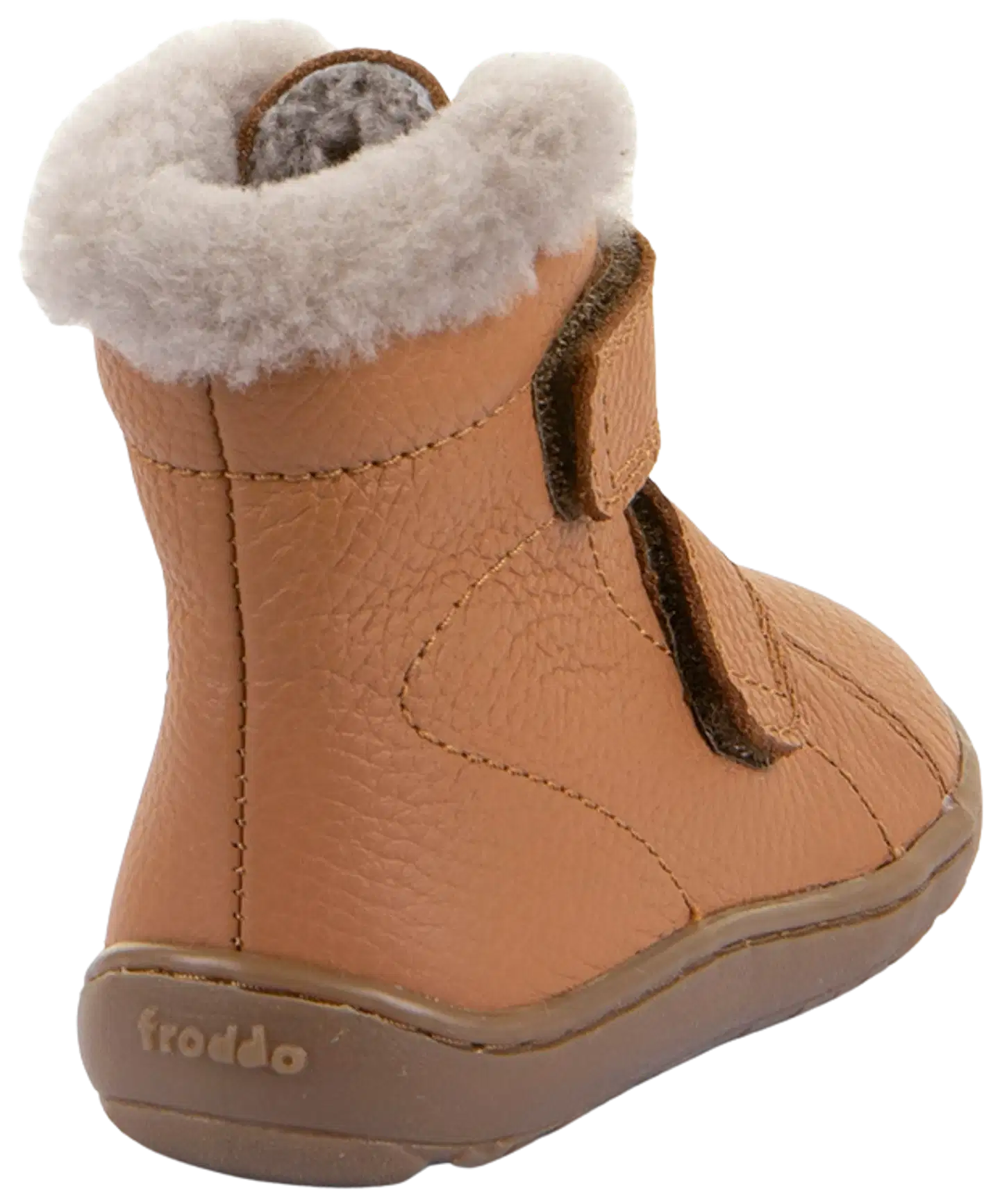 Froddo lasten lampaanvillavuorellinen talvipaljasjalkakenkä Furry Boot - COGNAC - 5