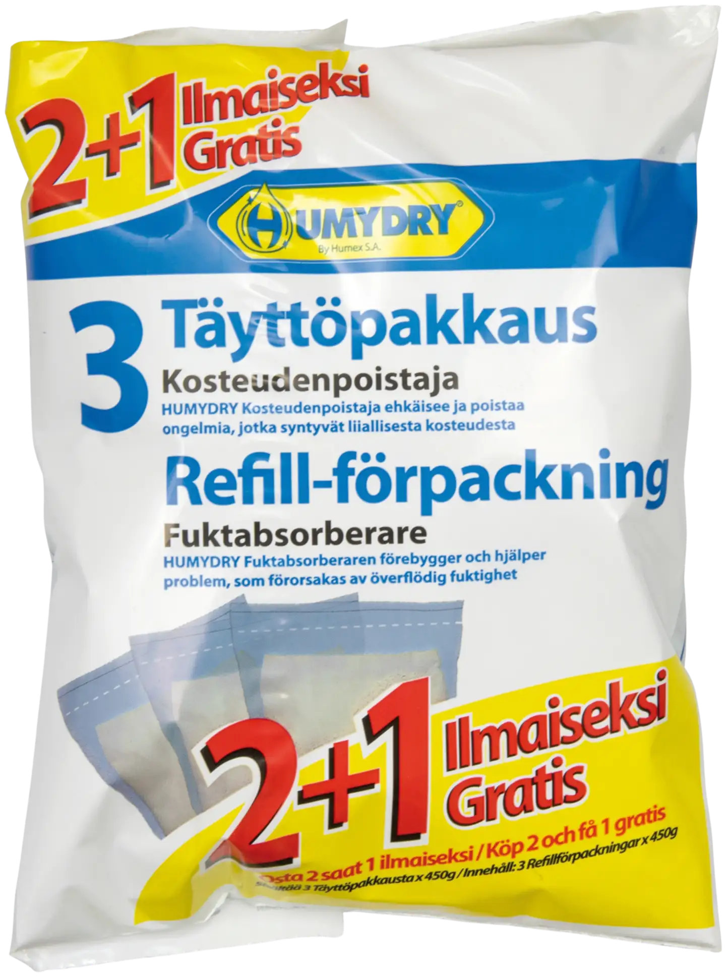 Humydry Compact täyttö 3 x 450 g
