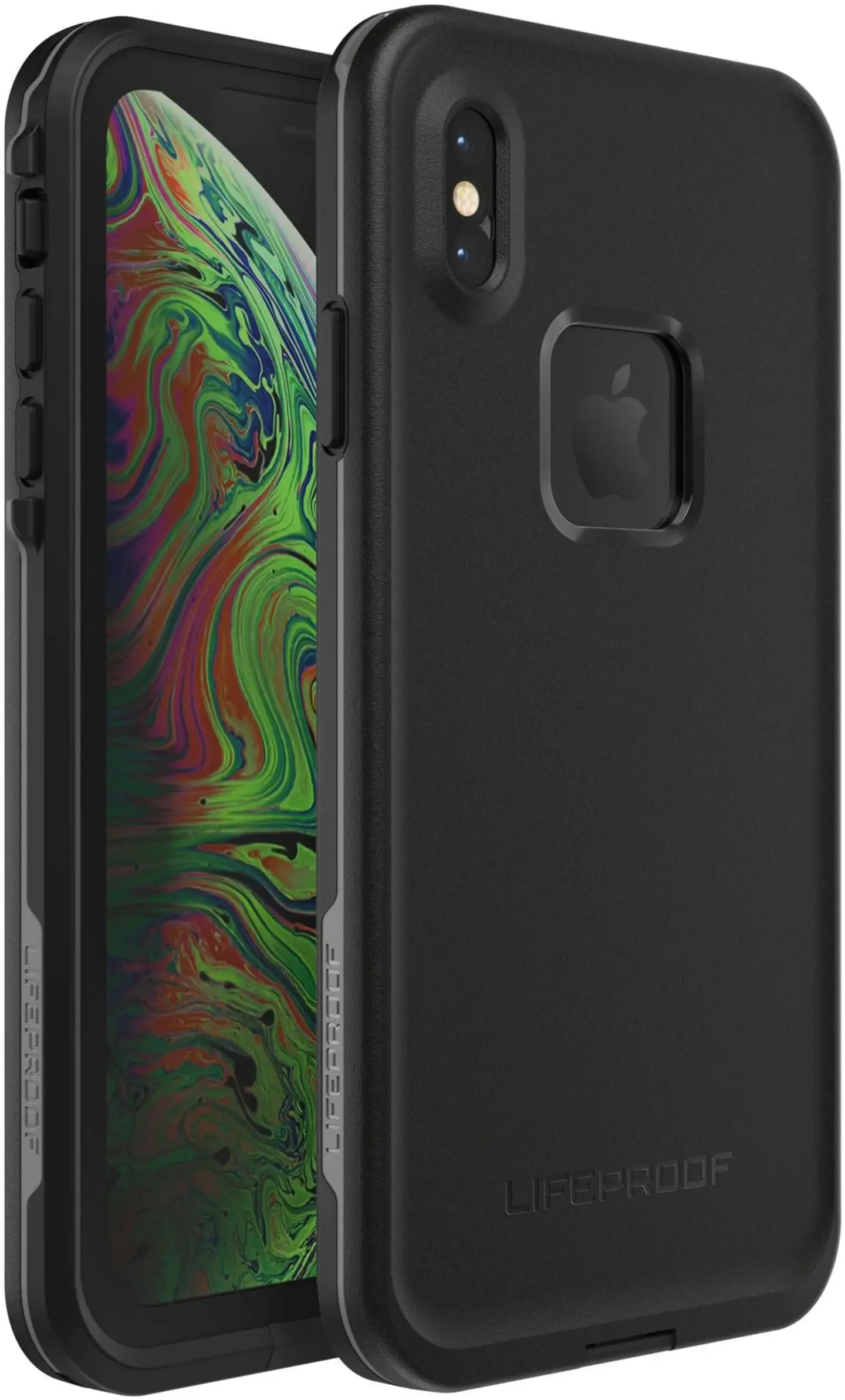 Lifeproof fre vesitiivis kotelo iPhone XS MAX asphalt black musta