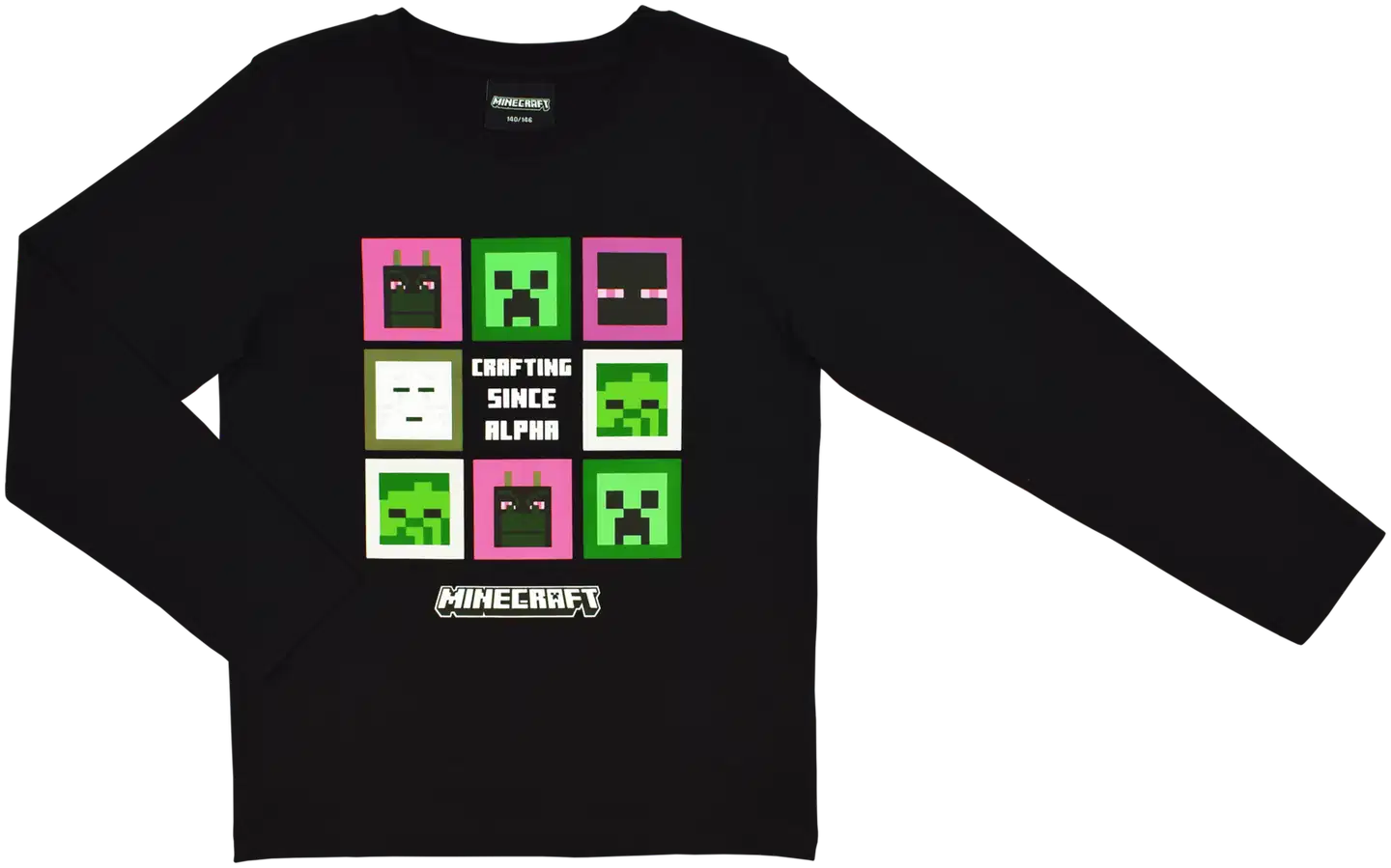 Minecraft lasten trikoopaita - Black
