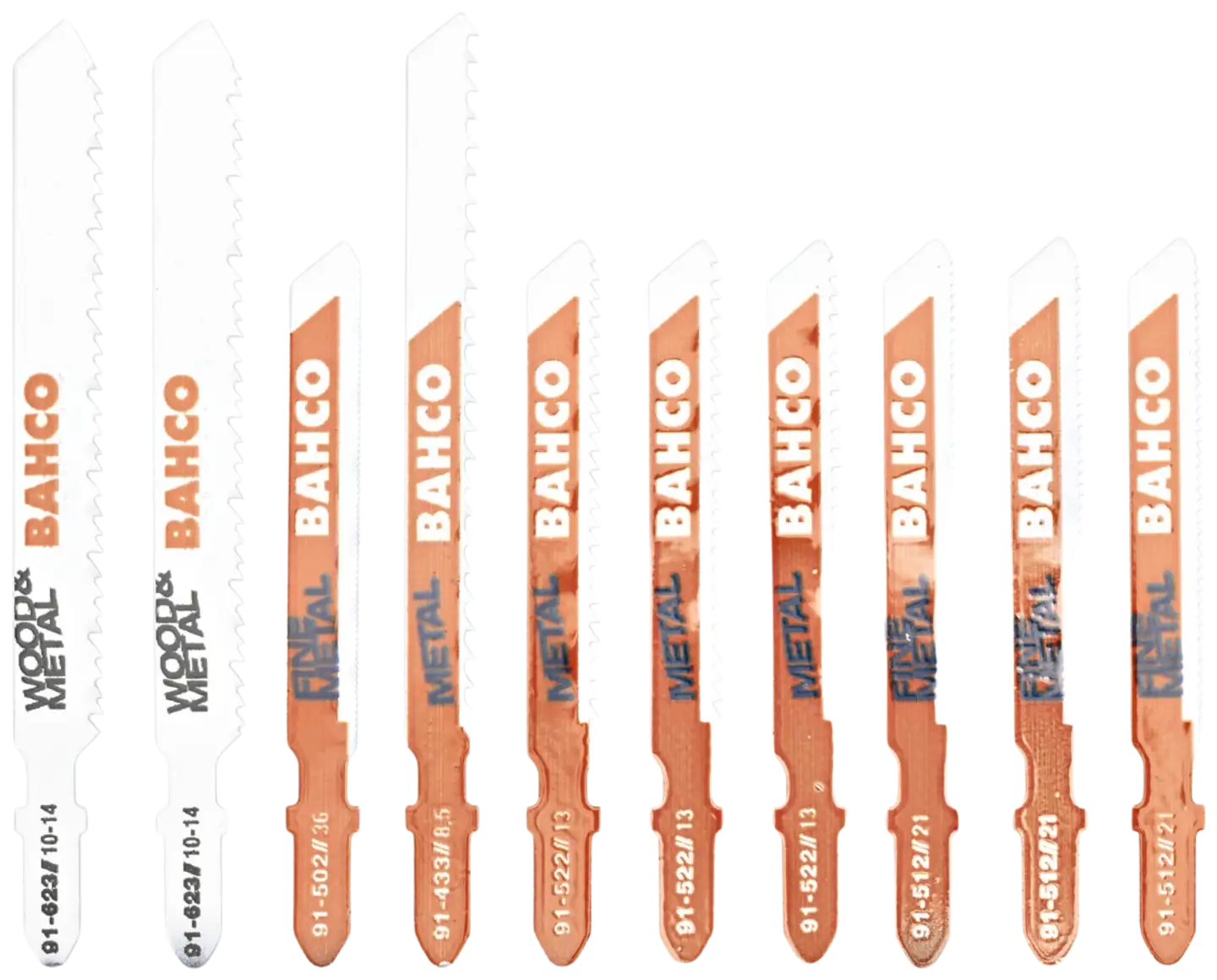 Bahco pistosahanteräsrja metal10 kpl 91-metal-10p - 2