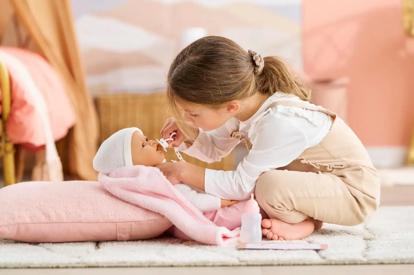 Corolle Mon Grand Poupon Vauvanukke Rose ja tarvikkeita - 16