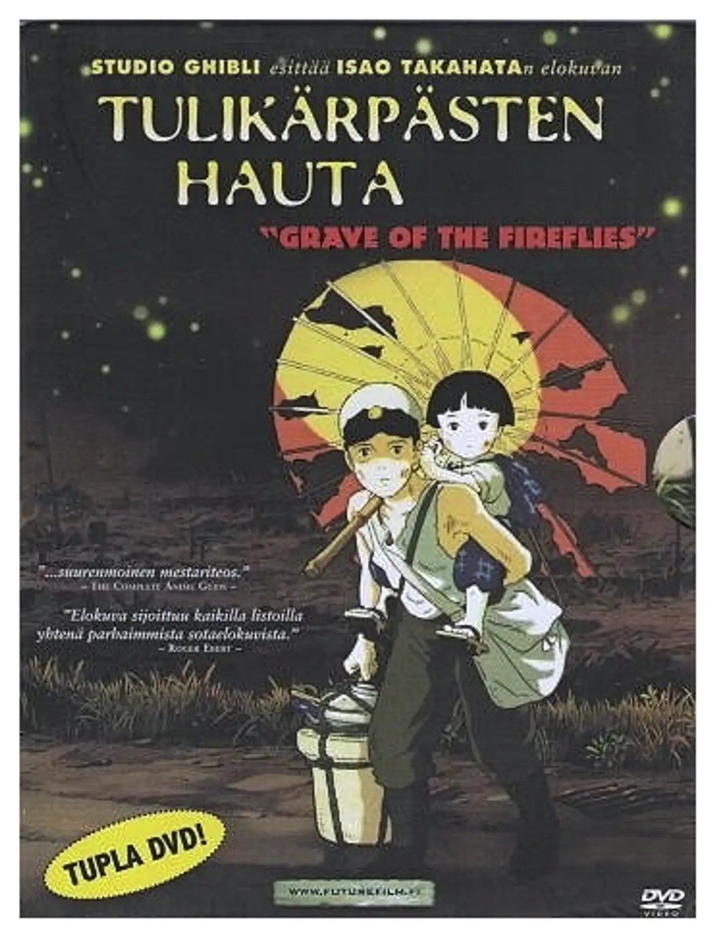 Tulikärpästen hauta 2DVD