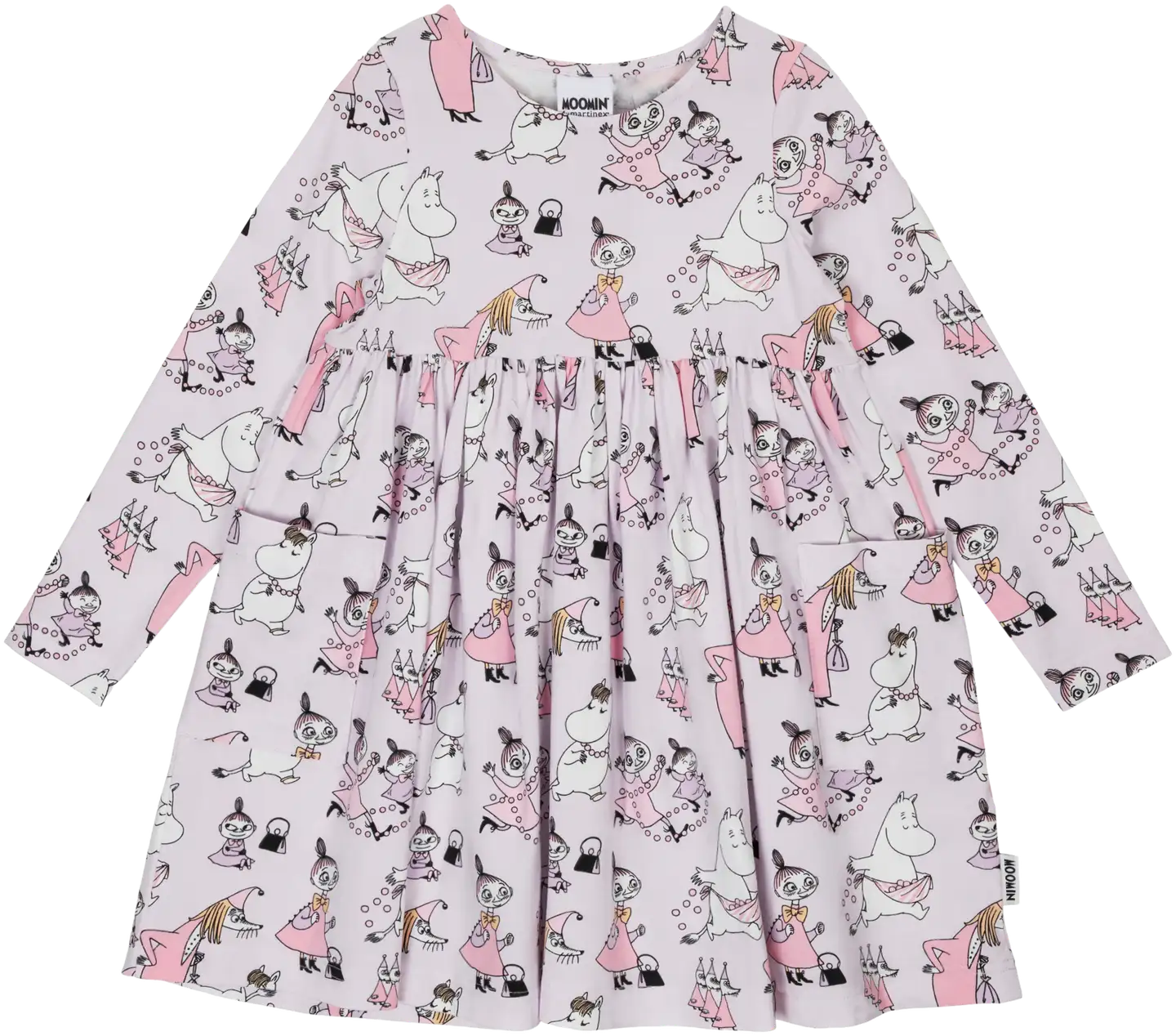 Muumi lasten mekko Helmileikki 591230 - liila - 1