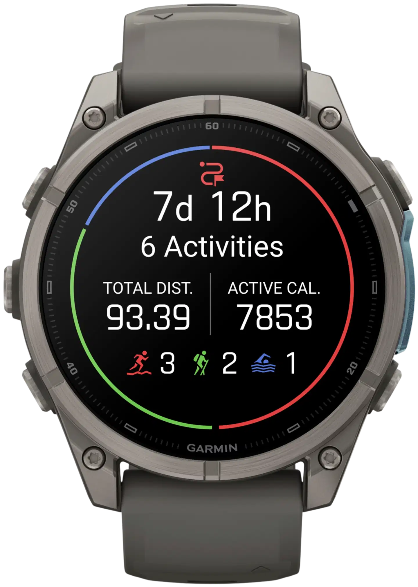 Garmin Fenix 9 47 mm titaani- ja kivenharmaa urheilukello - 4
