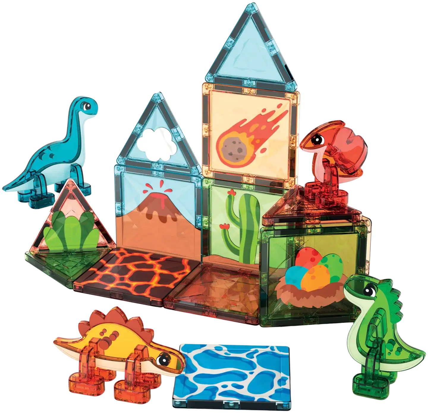 Geomag Magnetic Tiles Dino World - 3