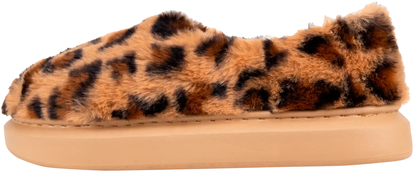 TEX naisten leopardikuvioiset kotitossut I989887 - BEIGE - 3