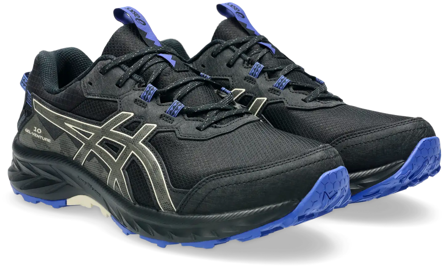 ASICS miesten polkujuoksukengät GEL-Venture 10 Waterproof - black/brown stone - 4