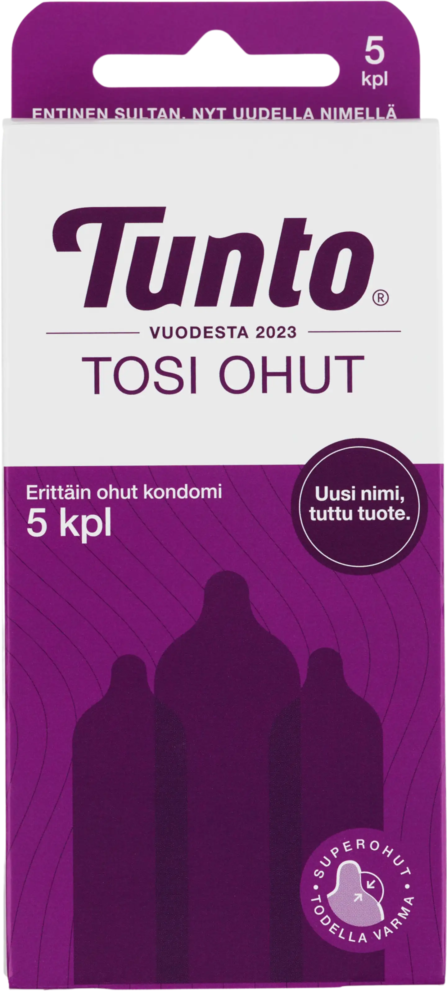 Tunto Tosi Ohut superohut kondomi 5kpl