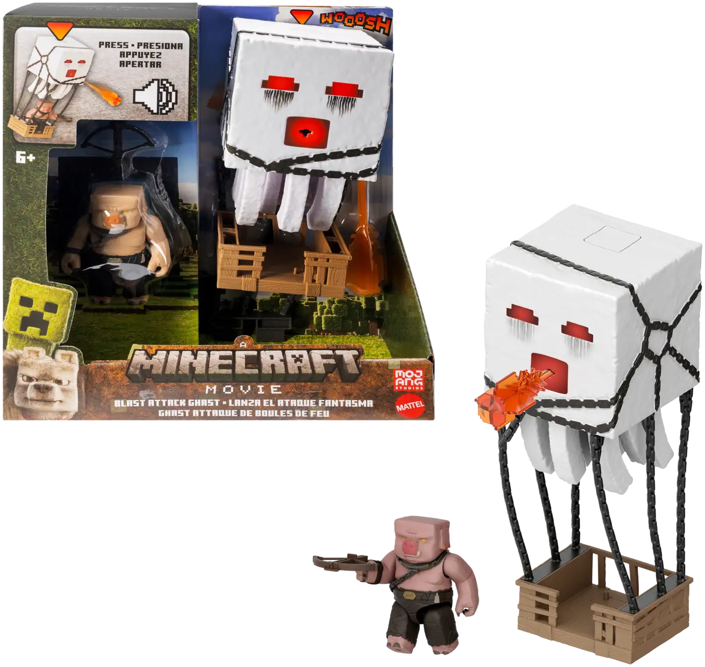 Minecraft Movie The Big One Ghast Ja Piglin - 1