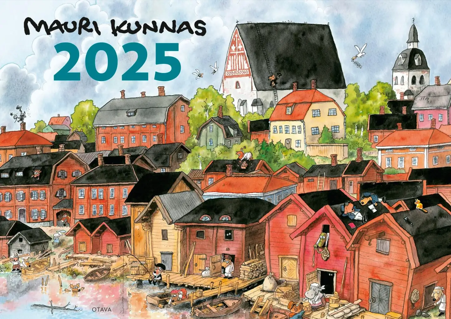 Otava seinäkalenteri Mauri Kunnas 2025