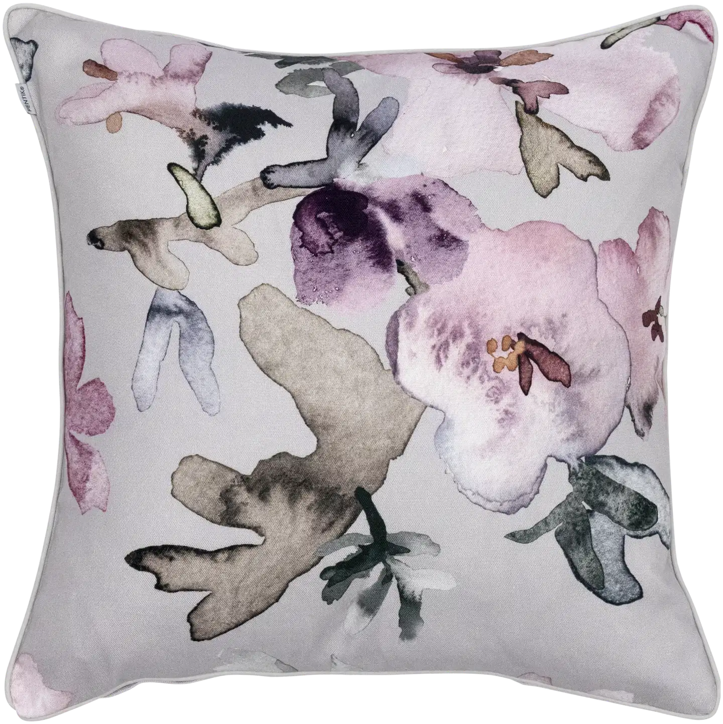 Pentik Hetki tyynynpäällinen 45x45 cm kukka harmaa - 1