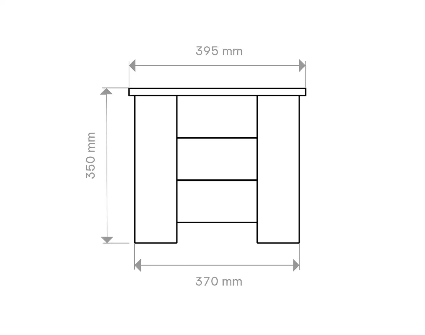 Miljöökoriste Nelikulmainen kukkalaatikko ruskea - 2