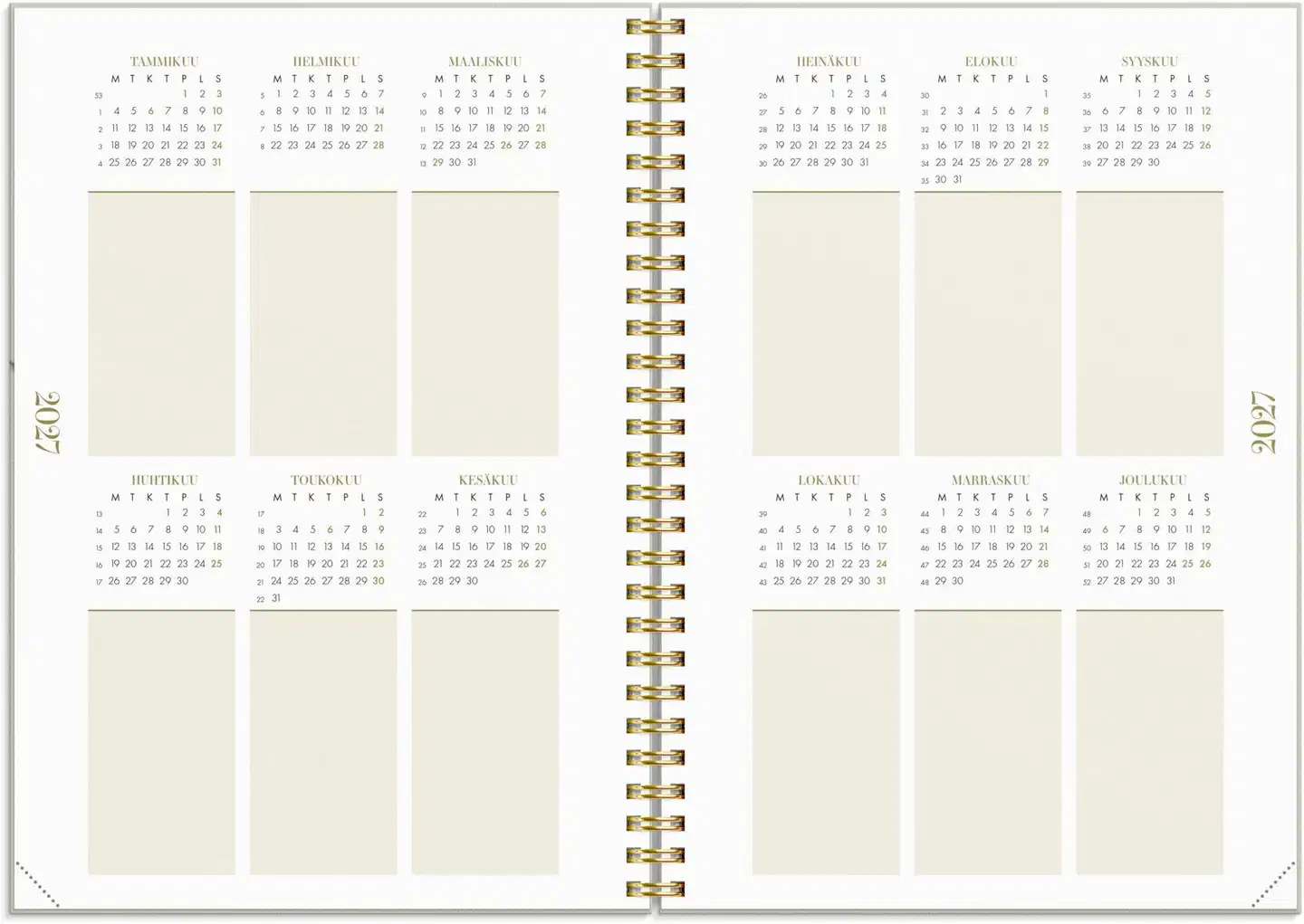 Burde Kalenteri 2027 Life Planner Essentials A5 - 4