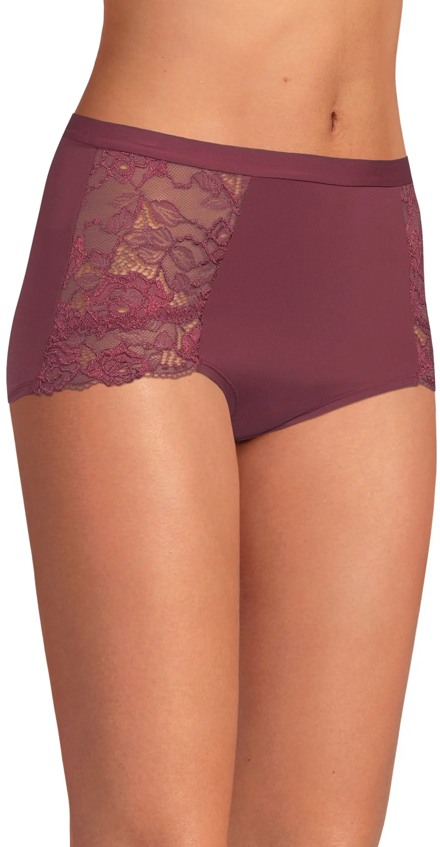Actuelle naisten alushousut Maxi 210A332622 - Burgundy - 4