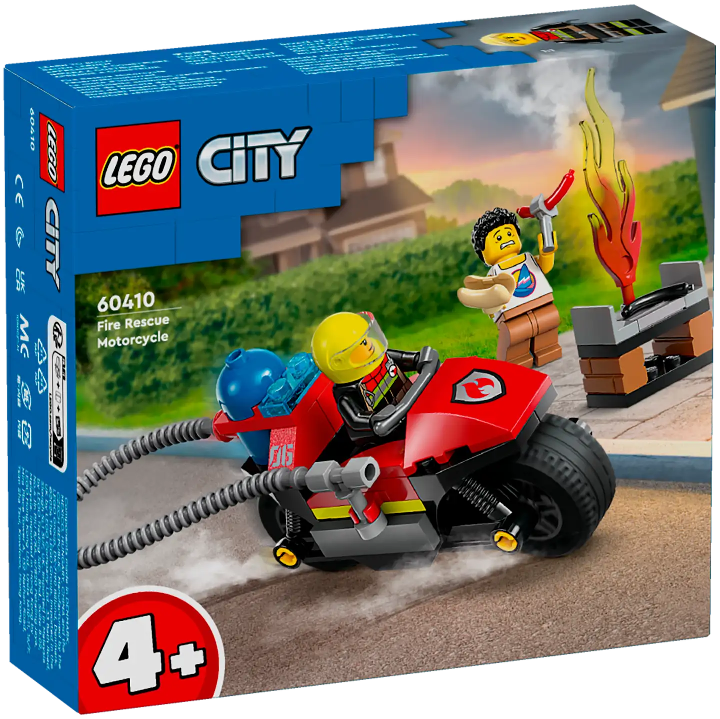 LEGO City Fire 60410 Palokunnan pelastusmoottoripyörä - 1