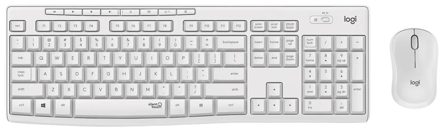 Logitech hiiri ja näppäimistö MK295 valkoinen - 2