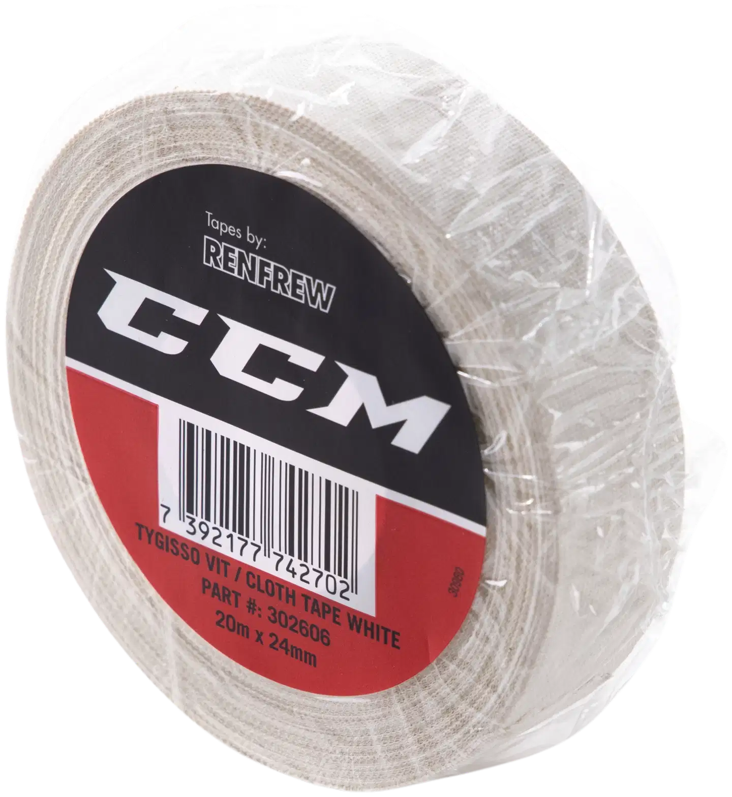 CCM mailateippi valkoinen 20m x 24mm - 2