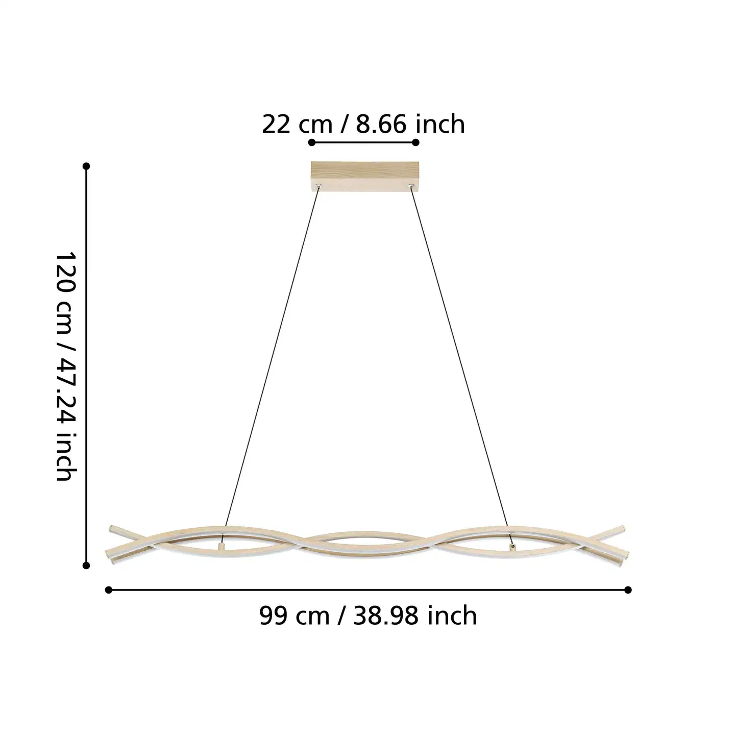 EGLO riippuvalaisin Lasana LED - 6