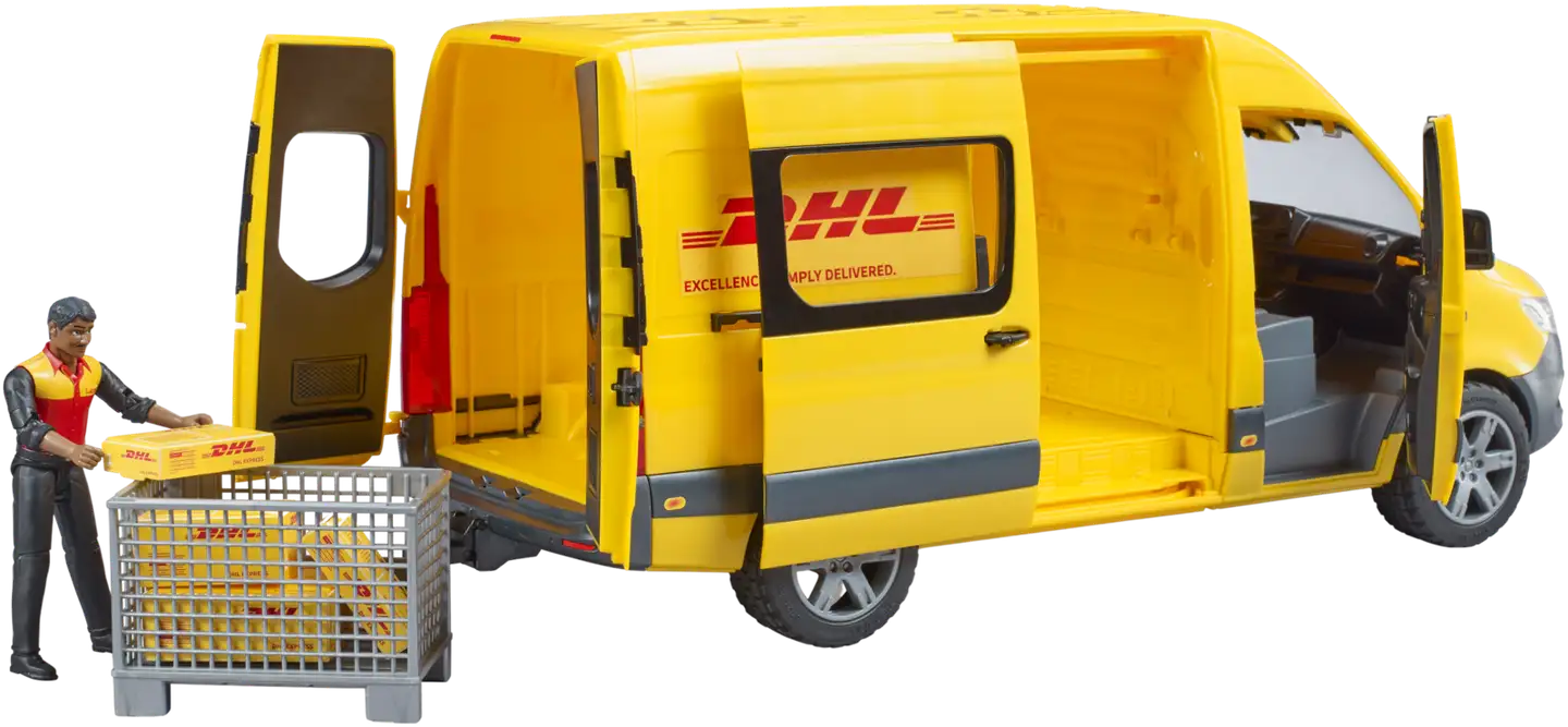 Bruder Mercedes-Benz Sprinter DHL ja kuljettaja - 3