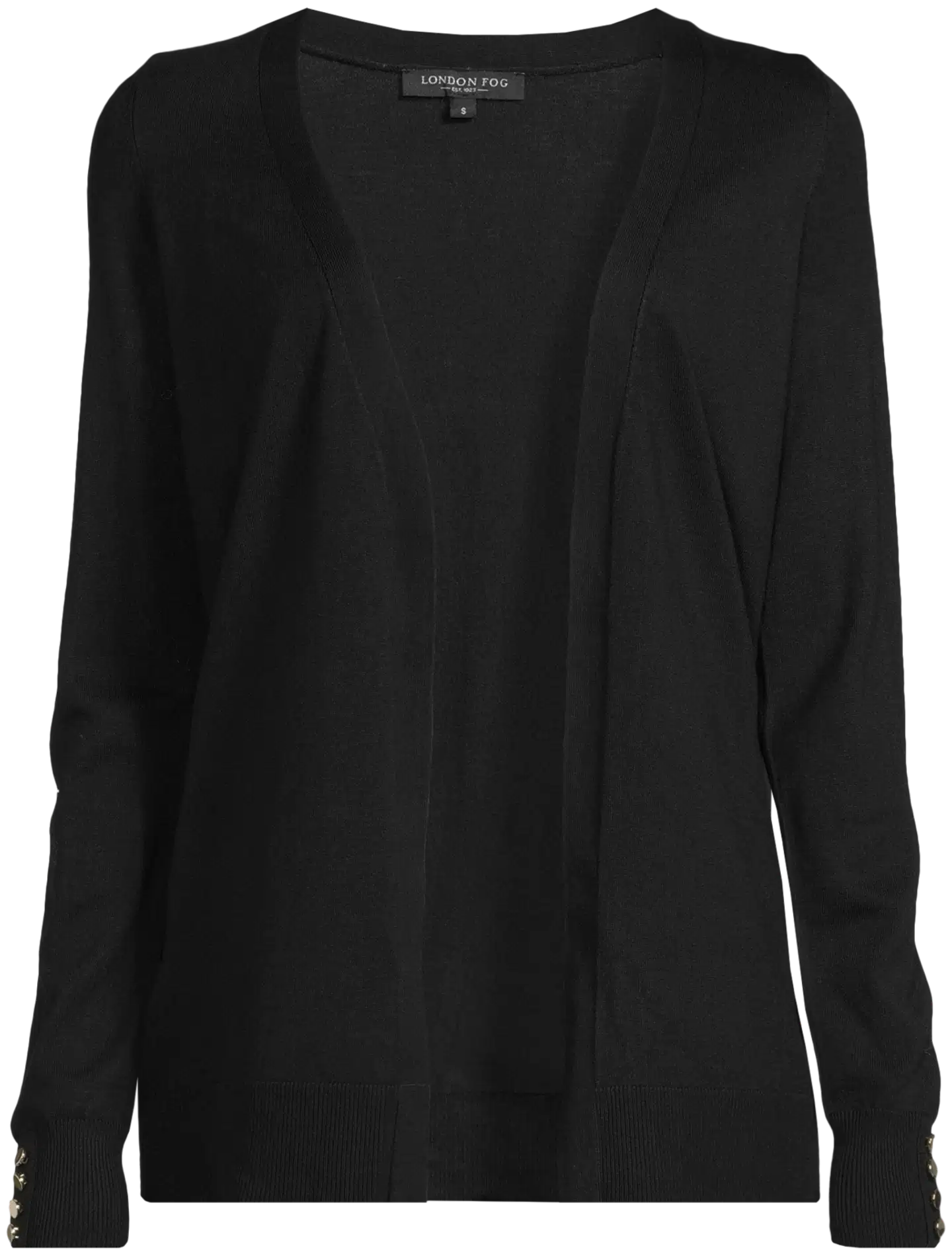 London Fog naisten neuletakki napit 213L262903 - black - 2