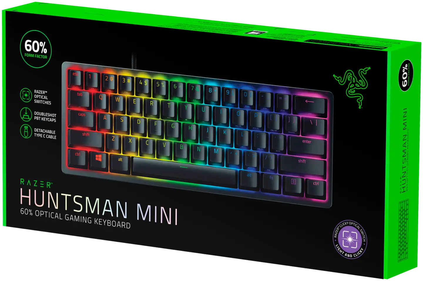 Razer Huntsman mini 60% clicky pelinäppäimistö - 5