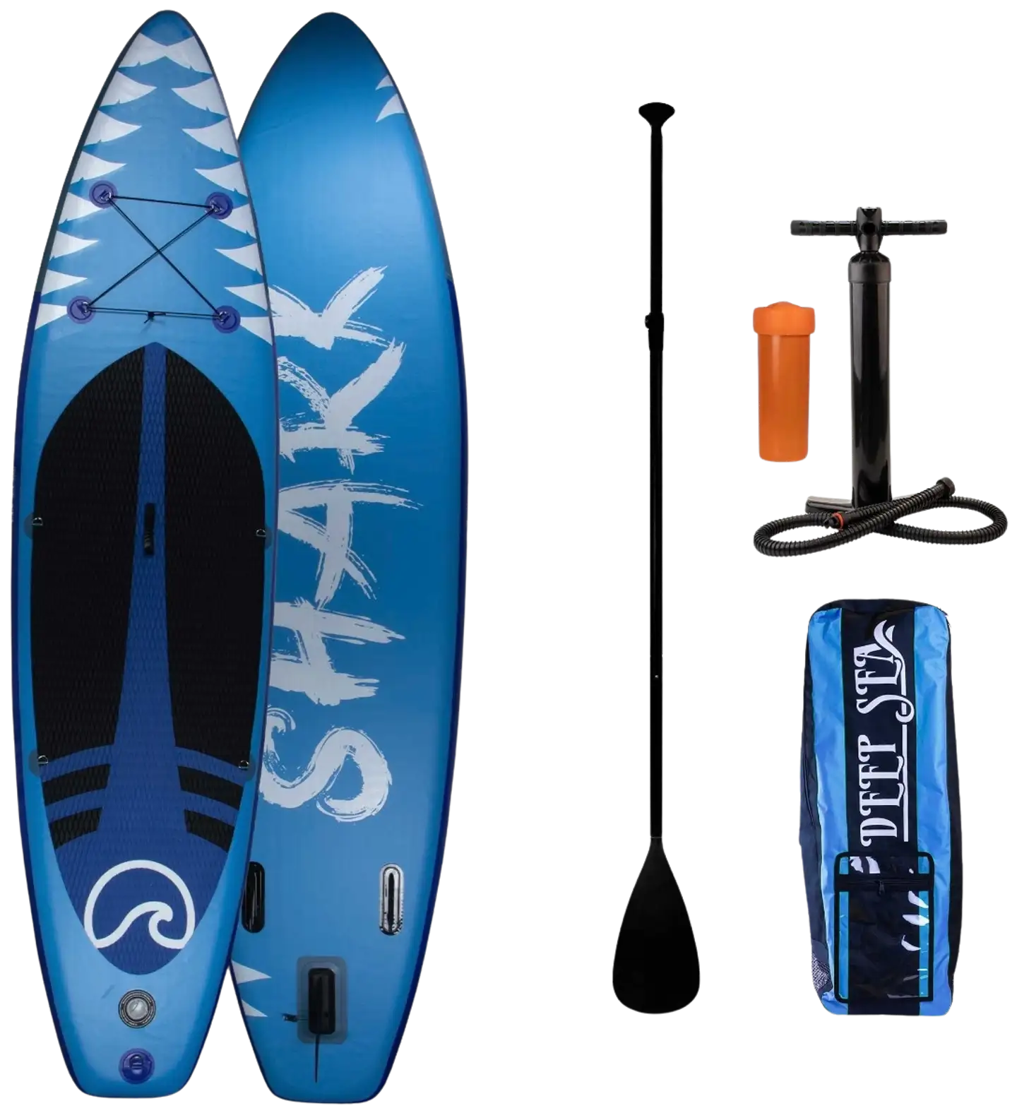 Deep Sea SUP-lauta + mela Shark 335 cm sininen - 1
