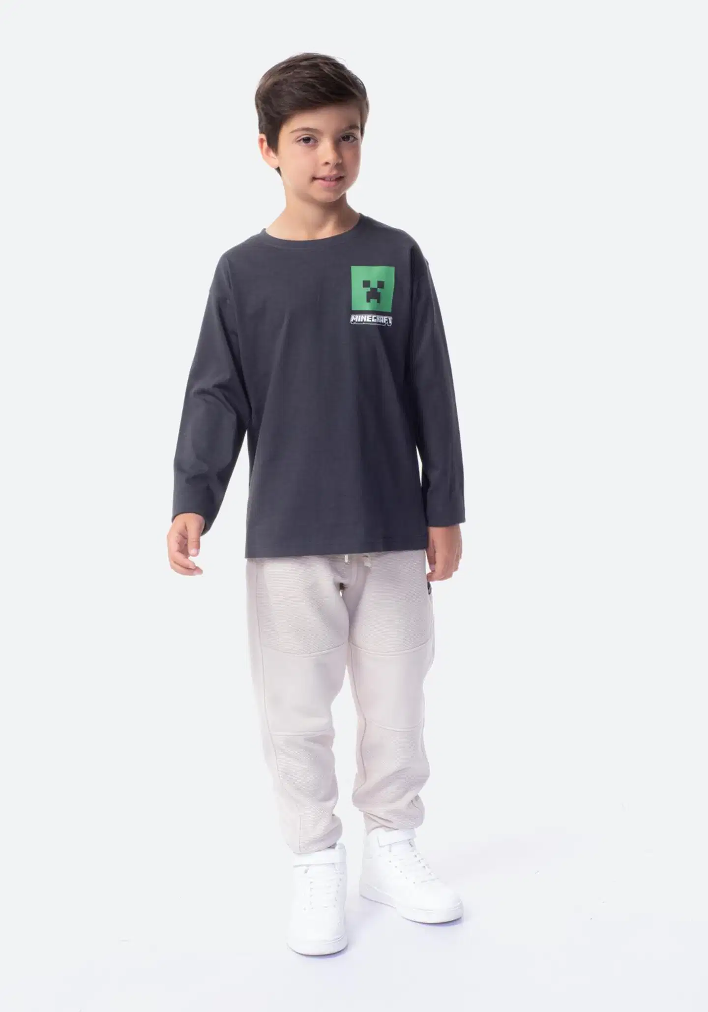 Minecraft lasten pitkähihainen t-paita I287924 - ANTHRACITE - 3