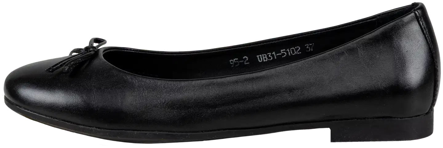 House naisten nahkaiset ballerinat Nora UB31-5102 - BLACK - 3