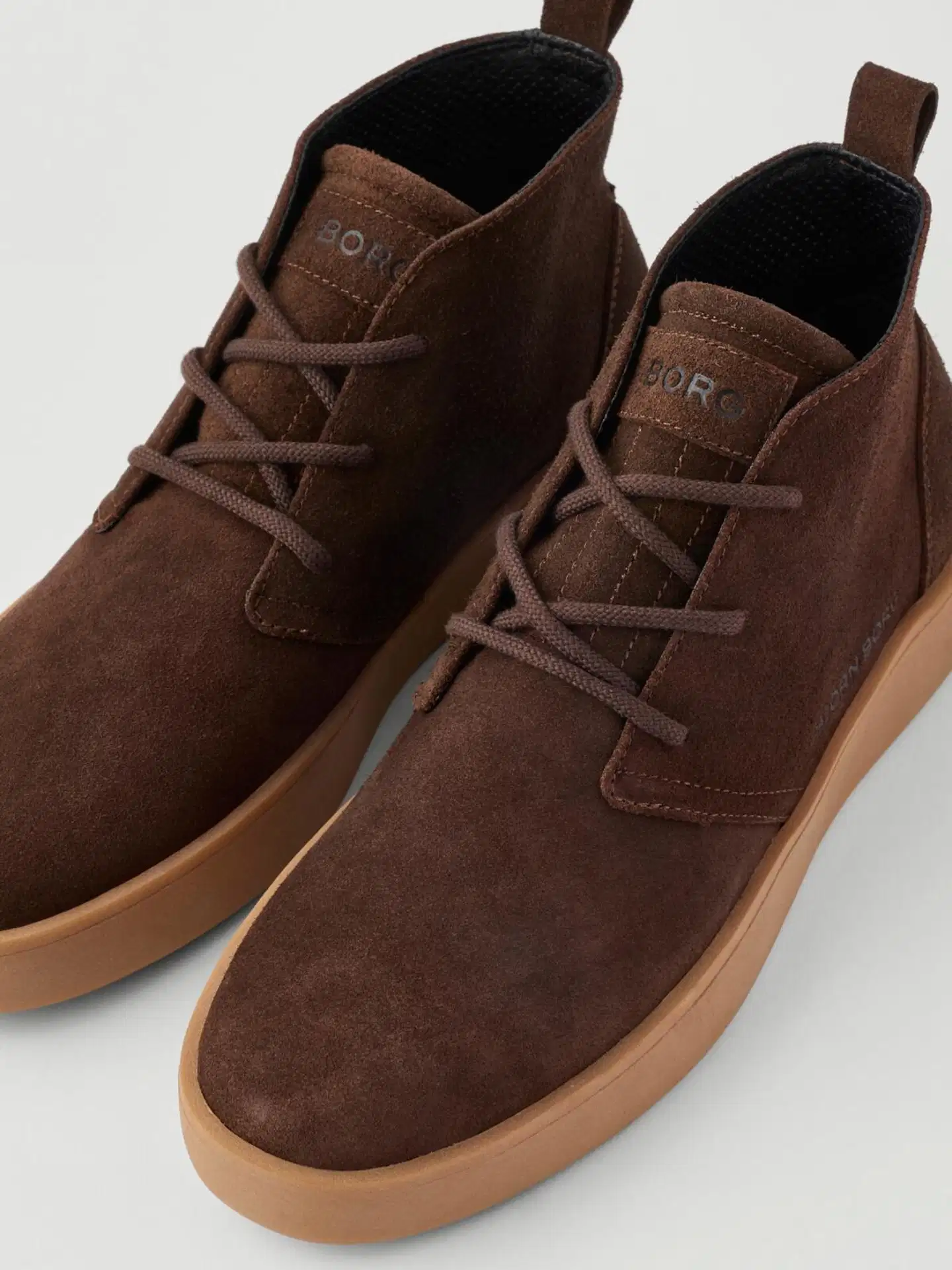 Björn Borg miesten mokkanahkaiset vapaa-ajan kengät Desert Chukka Brown - Dark brown - 3