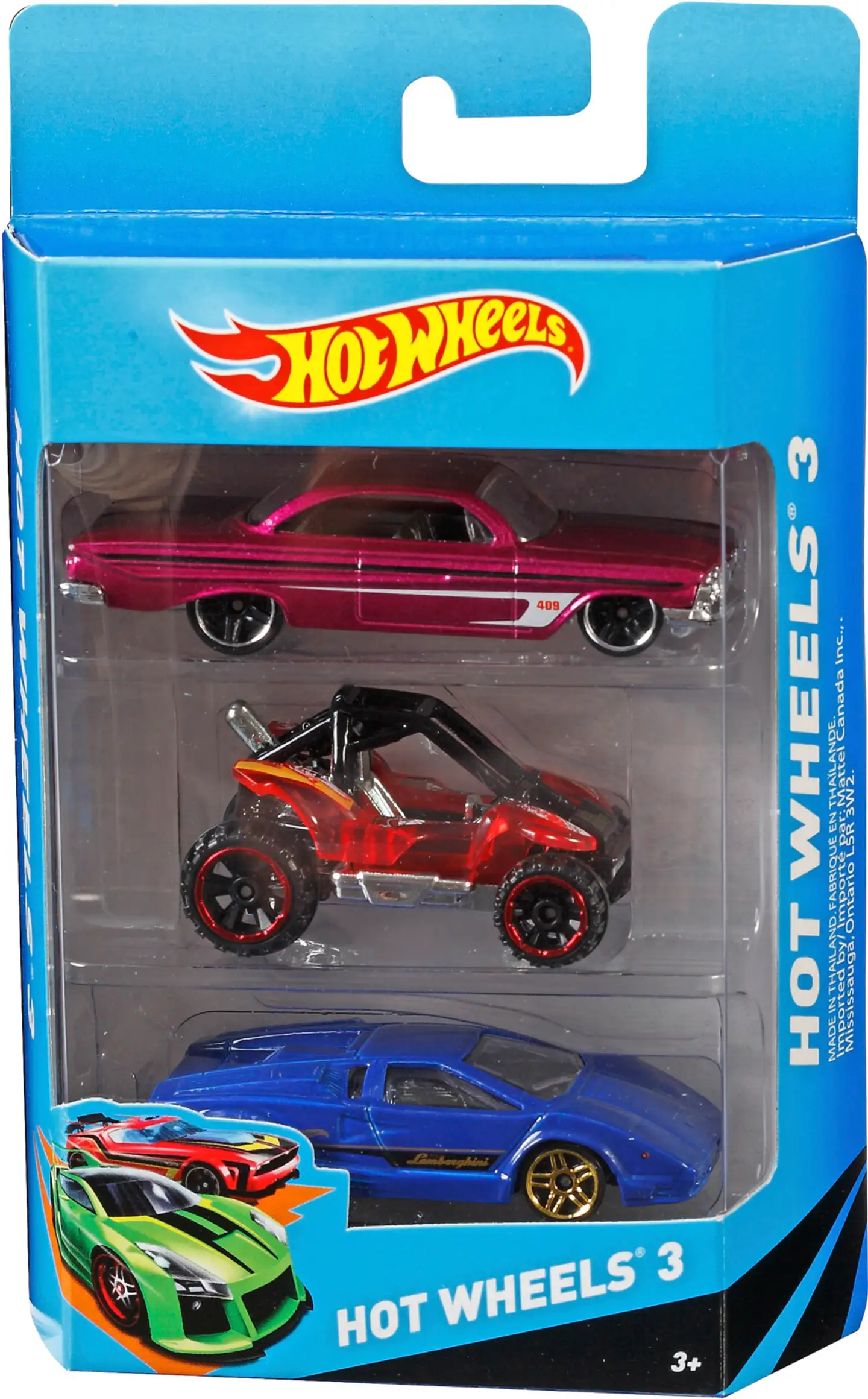 Hot Wheels 3 pikkuautot 3kpl lahjapakkaus lajitelma - 2