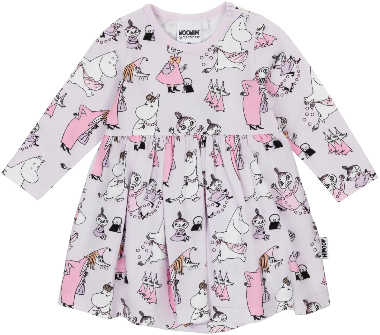 Muumi vauvojen bodymekko Helmileikki 591037 - liila - 1