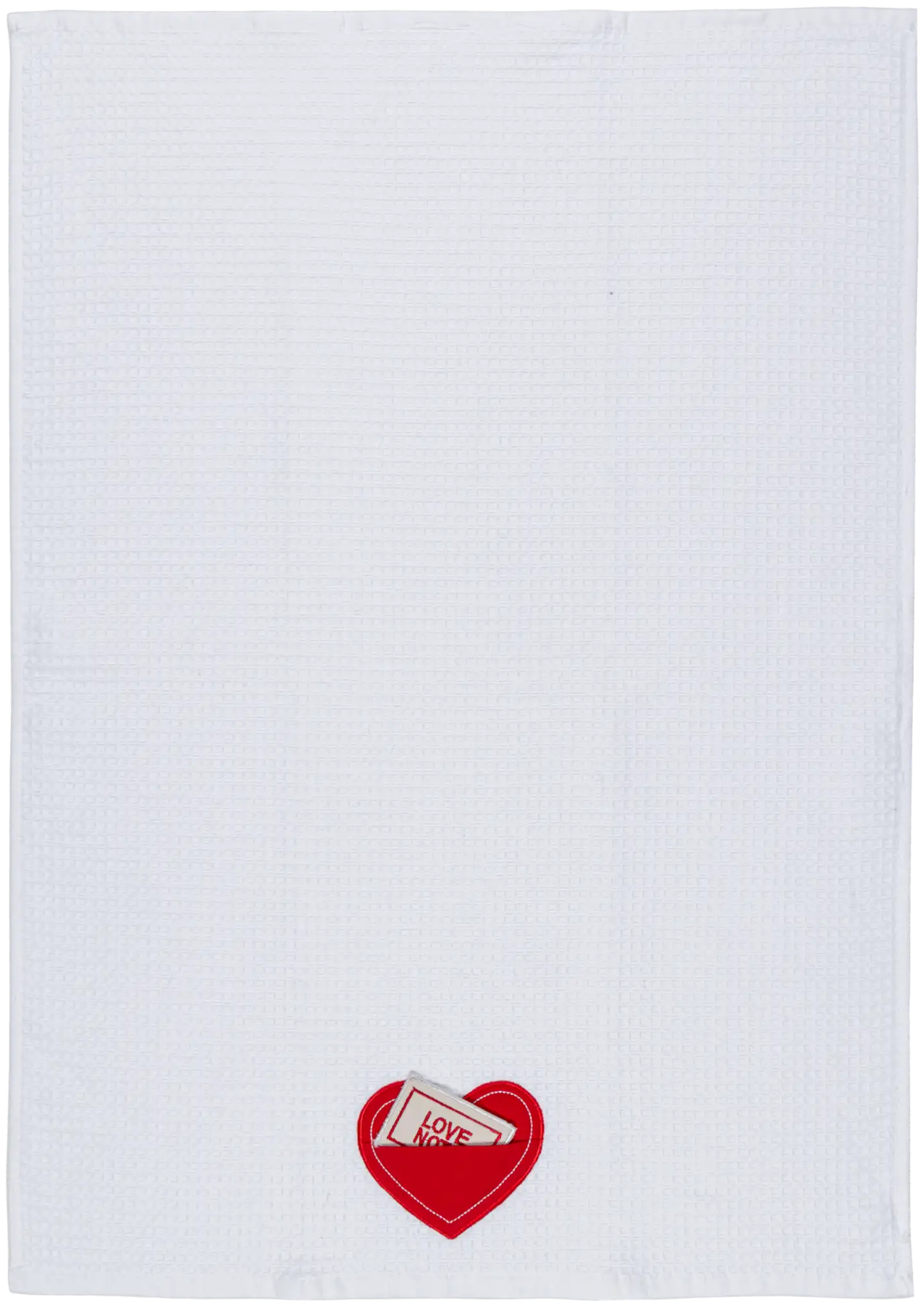 House keittiöpyyhe Love note valkoinen - 1